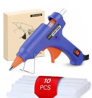 Mini Hot Glue Gun Kit with 10 Sticks 20W Fast Heating Craft Tool - Mini Hot Glue Gun Kit with 10 Sticks 20W Fast Heating Craft Tool -