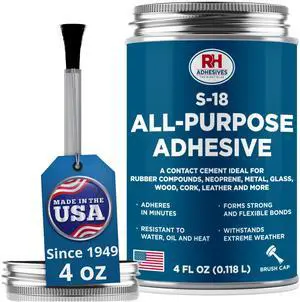 S-18 All-Purpose Adhesive 4 oz - Contact Cement for Headliner & Upholstery S-18 All-Purpose Adhesive 4 oz - Contact Cement for Headliner & Upholstery