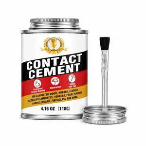 Contact Cement Adhesive, Neoprene Rubber Cement with Brush for Repairs Contact Cement Adhesive, Neoprene Rubber Cement with Brush for Repairs
