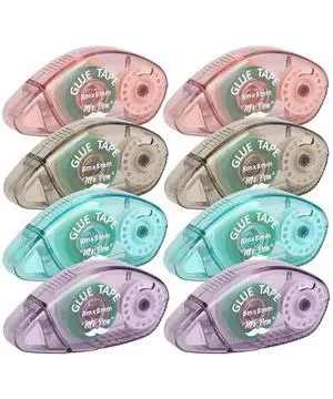 Scrapbook Tape, 0.31 in x 26 FT, 8 Pack, Double Sided Tape Roller Scrapbook Tape, 0.31 in x 26 FT, 8 Pack, Double Sided Tape Roller