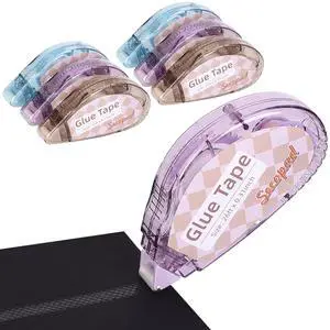 Scrapbook Tape, Glue Tape for Crafts, 6 Pack, Light-Colored Shell Scrapbook Tape, Glue Tape for Crafts, 6 Pack, Light-Colored Shell