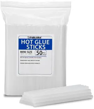 Hot Glue Sticks, Mini Size, 6" Long x .27" Diameter, 50 Count, Clear, for Kids Adults DIY Art Craft Gluing Repairing Sealing Festival Home Decoration Hot Glue Sticks, Mini Size, 6" Long x .27" Diameter, 50 Count, Clear, for Kids Adults DIY Art Craft Gluing Repairing Sealing Festival Home Decoration