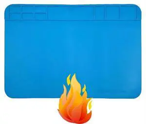Heat Resistant 932°F Silicone Soldering Work MatS-13011.8 x 7.9 / 30 x 20cm Heat Resistant 932°F Silicone Soldering Work MatS-13011.8 x 7.9 / 30 x 20cm