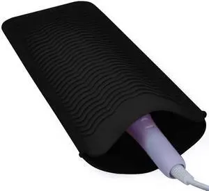 Silicone Heat Resistant Mat Pouch for Hair Straightener,Curling Iron, Black Silicone Heat Resistant Mat Pouch for Hair Straightener,Curling Iron, Black