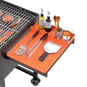 Silicone Grill Mat Compatible with Blackstone, BBQ Griddle Tool Silicone Grill Mat Compatible with Blackstone, BBQ Griddle Tool