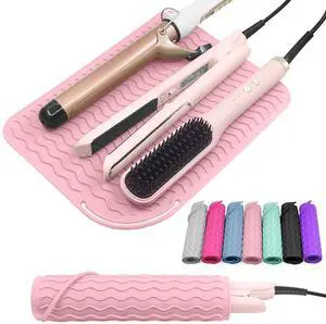 Plus Size Silicone Heat Resistant Mat for Hair Tools(12" x 9") Plus Size Silicone Heat Resistant Mat for Hair Tools(12" x 9")
