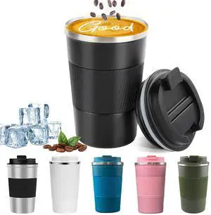 Insulated Travel Coffee Mug, Stainless Steel Coffee Cup with Leakproof Lid Insulated Travel Coffee Mug, Stainless Steel Coffee Cup with Leakproof Lid