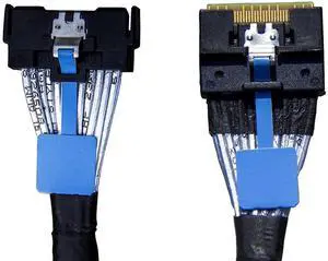 WRIARICH 100cm PCIe Gen5 Mini Cooledge IO (MCIO) Double Straight Cable, MCIO x8 74Pin to SlimSAS SFF-8654 x8 74Pin Straight Through High-Speed NVMe Storage Cable WRIARICH 100cm PCIe Gen5 Mini Cooledge IO (MCIO) Double Straight Cable, MCIO x8 74Pin to SlimSAS SFF-8654 x8 74Pin Straight Through High-Speed NVMe Storage Cable