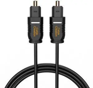 WRIARICH 50FT Thin Toslink Optical Digital Audio Cable, Gold-Plated SPDIF Fiber Optic Cord for TV Soundbar PS4 Xbox DVD CD Player Home Theater, Black WRIARICH 50FT Thin Toslink Optical Digital Audio Cable, Gold-Plated SPDIF Fiber Optic Cord for TV Soundbar PS4 Xbox DVD CD Player Home Theater, Black