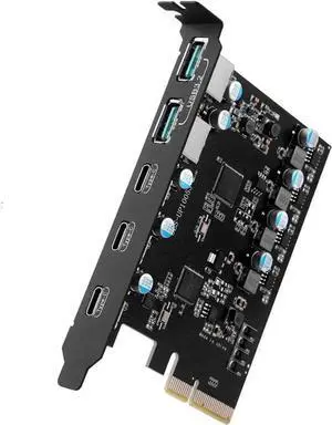 WRIARICH PCIe USB 3.2 Gen2 Expansion Card, 5-Port 10Gbps Super Speed PCI Express Hub Adapter (3×USB-C + 2×USB-A), Compatible Windows XP/Vista/7/8/10/11 WRIARICH PCIe USB 3.2 Gen2 Expansion Card, 5-Port 10Gbps Super Speed PCI Express Hub Adapter (3×USB-C + 2×USB-A), Compatible Windows XP/Vista/7/8/10/11