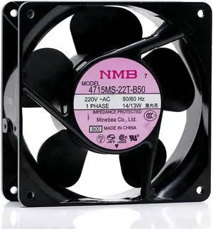 WRIARICH NMB 4715MS-22T-B50 12030 120×120×38mm AC220V 14/13W Cabinet Cooling Fan, 12cm Industrial Axial Fan 50/60Hz WRIARICH NMB 4715MS-22T-B50 12030 120×120×38mm AC220V 14/13W Cabinet Cooling Fan, 12cm Industrial Axial Fan 50/60Hz