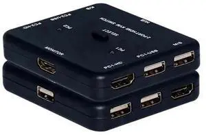 WRIARICH 2 Port 4K HDMI KVM Switch with USB Hub, Multi-Functional Adapter Dock for Computer & LCD Monitor, Supports Data Transmission & Phone Charging WRIARICH 2 Port 4K HDMI KVM Switch with USB Hub, Multi-Functional Adapter Dock for Computer & LCD Monitor, Supports Data Transmission & Phone Charging
