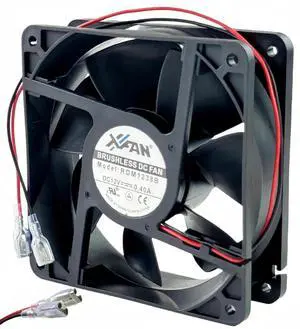 WRIARICH RDM1238B 12038 DC Brushless Cooling Fan, 120×120×38mm 12V 0.40A 2-Wire Inverter Chassis Fan WRIARICH RDM1238B 12038 DC Brushless Cooling Fan, 120×120×38mm 12V 0.40A 2-Wire Inverter Chassis Fan