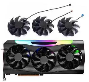 WRIARICH 87MM PLD09220S12H GPU Cooling Fan, 4-Pin PWM Replacement for EVGA GeForce RTX 3070 3080 Ti 3090 FTW3 Ultra Gaming WRIARICH 87MM PLD09220S12H GPU Cooling Fan, 4-Pin PWM Replacement for EVGA GeForce RTX 3070 3080 Ti 3090 FTW3 Ultra Gaming
