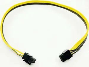 WRIARICH 10 Pack PCIe 6Pin Male to Male Extension Cables, 18AWG PCI-Express PSU Power Adapter Cables for BTC Mining Rigs WRIARICH 10 Pack PCIe 6Pin Male to Male Extension Cables, 18AWG PCI-Express PSU Power Adapter Cables for BTC Mining Rigs