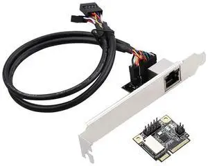 WRIARICH Multi-form Gigabit Ethernet Adapter, RTL8111H Chip 1-Port 10/100/1000Mbps LAN Card, Support M.2 B/M Key & Mini PCIE Interface WRIARICH Multi-form Gigabit Ethernet Adapter, RTL8111H Chip 1-Port 10/100/1000Mbps LAN Card, Support M.2 B/M Key & Mini PCIE Interface