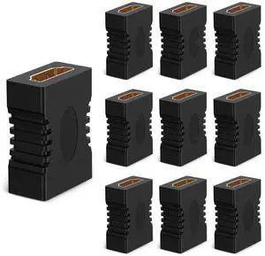 WRIARICH 10 Pack HDMI 2.1 Female to Female Coupler, Supports 8K@60Hz 4K@120Hz HDR ARC HDCP HDMI Extension Connector for DVD Blu-ray TV Laptop PC Monitor WRIARICH 10 Pack HDMI 2.1 Female to Female Coupler, Supports 8K@60Hz 4K@120Hz HDR ARC HDCP HDMI Extension Connector for DVD Blu-ray TV Laptop PC Monitor