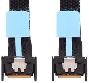 WRIARICH FX-803 0.5M PCIe 5.0 MCIO 4X Extender Cable, Mini Cool Edge IO SFF-TA-1016 38Pin Male to Male Twinax Server Storage Cord WRIARICH FX-803 0.5M PCIe 5.0 MCIO 4X Extender Cable, Mini Cool Edge IO SFF-TA-1016 38Pin Male to Male Twinax Server Storage Cord