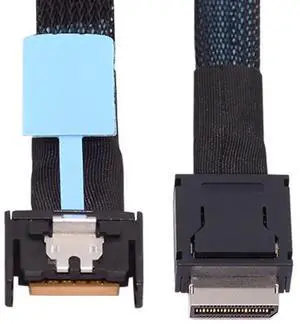 WRIARICH 0.5M PCIe 5.0 Conversion Cable, OCuLink SFF-8611 4i Male to MCIO SFF-TA-1016 SFF-8654 4i 38Pin Male Mini Cool Edge IO Server PCIe Storage Extension Cable WRIARICH 0.5M PCIe 5.0 Conversion Cable, OCuLink SFF-8611 4i Male to MCIO SFF-TA-1016 SFF-8654 4i 38Pin Male Mini Cool Edge IO Server PCIe Storage Extension Cable