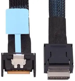 WRIARICH 0.5M OCuLink SFF-8611 4i Male to MCIO 4i 38Pin SFF-TA-1016 Male PCIe 5.0 High-Speed Extension Cable, Mini Cool Edge IO Server Storage Interconnect Cord WRIARICH 0.5M OCuLink SFF-8611 4i Male to MCIO 4i 38Pin SFF-TA-1016 Male PCIe 5.0 High-Speed Extension Cable, Mini Cool Edge IO Server Storage Interconnect Cord