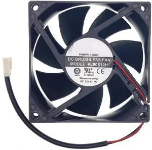 WRIARICH PL80S12H DC Brushless Cooling Fan, 8025 80×80×25mm 12V 0.17A 2-Wire Replacement Cooler WRIARICH PL80S12H DC Brushless Cooling Fan, 8025 80×80×25mm 12V 0.17A 2-Wire Replacement Cooler