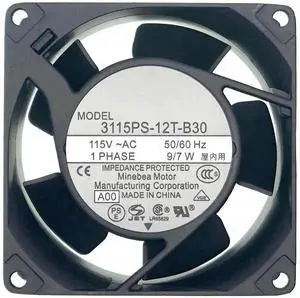 WRIARICH 8038 80x80x38mm AC Cooling Fan 3115PS-12T-B30 115V WRIARICH 8038 80x80x38mm AC Cooling Fan 3115PS-12T-B30 115V
