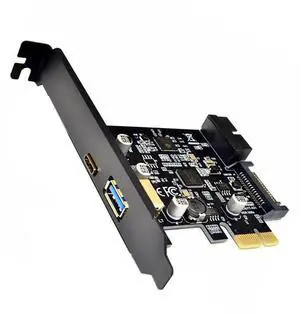 WRIARICH PCIe X1 USB 3.1 Gen1 Expansion Card, 2-Port USB-A + USB-C 5Gbps PCI Express Controller with 19Pin Internal Header for Desktop Front Panel USB WRIARICH PCIe X1 USB 3.1 Gen1 Expansion Card, 2-Port USB-A + USB-C 5Gbps PCI Express Controller with 19Pin Internal Header for Desktop Front Panel USB