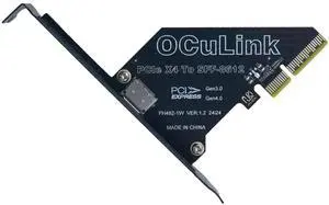 WRIARICH PCIe 4.0 x4 to OCuLink SFF-8612 External Adapter Card for Mini PC eGPU Dock WRIARICH PCIe 4.0 x4 to OCuLink SFF-8612 External Adapter Card for Mini PC eGPU Dock