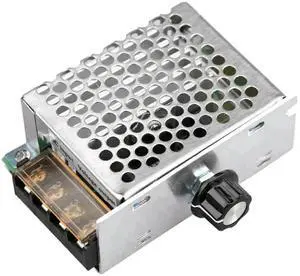 WRIARICH 4000W High Power Thyristor Voltage Regulator with Housing, AC 220V Electronic Speed & Voltage Control Switch WRIARICH 4000W High Power Thyristor Voltage Regulator with Housing, AC 220V Electronic Speed & Voltage Control Switch