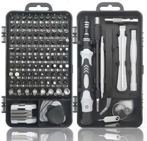 WRIARICH 115-in-1 Black Magnetic Precision Screwdriver Repair Kit with Storage Bag for iPhone, Laptop, PC & Electronics WRIARICH 115-in-1 Black Magnetic Precision Screwdriver Repair Kit with Storage Bag for iPhone, Laptop, PC & Electronics