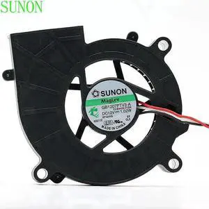 WRIARICH Sunon GB1207PTV3-A 7025 70mm DC 12V 1.02W 3-Wire Turbo Blower Cooling Fan for Projector WRIARICH Sunon GB1207PTV3-A 7025 70mm DC 12V 1.02W 3-Wire Turbo Blower Cooling Fan for Projector