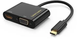 WRIARICH 2 Pack USB C to HDMI VGA Dual Display Adapter, Type-C Multiport Video Converter Compatible with iPhone 15 Plus/15 Pro Max, Galaxy S22 Ultra, MacBook Pro, XPS 13, iPad Pro 2020 WRIARICH 2 Pack USB C to HDMI VGA Dual Display Adapter, Type-C Multiport Video Converter Compatible with iPhone 15 Plus/15 Pro Max, Galaxy S22 Ultra, MacBook Pro, XPS 13, iPad Pro 2020