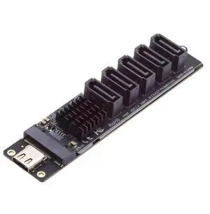 WRIARICH 10Gbps USB-C to NGFF B+M Key SATA 5-Port Adapter Card, Dual Chip JMS580+JMB575 SATA III 6Gbps Port Multiplier Selector, External Multi-HDD/SSD Storage Expansion Converter WRIARICH 10Gbps USB-C to NGFF B+M Key SATA 5-Port Adapter Card, Dual Chip JMS580+JMB575 SATA III 6Gbps Port Multiplier Selector, External Multi-HDD/SSD Storage Expansion Converter