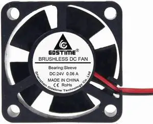 WRIARICH 1 Pack Gdstime 3010 Mini DC Brushless Cooling Fan, 30×30×10mm 3CM 24V 2Pin Small Heatsink Fan WRIARICH 1 Pack Gdstime 3010 Mini DC Brushless Cooling Fan, 30×30×10mm 3CM 24V 2Pin Small Heatsink Fan