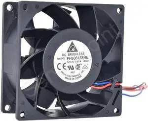 WRIARICH 12V 0.87A 3-Pin Cooling Fan FFB0812SHE-ROO Compatible with 8038 UPS System WRIARICH 12V 0.87A 3-Pin Cooling Fan FFB0812SHE-ROO Compatible with 8038 UPS System