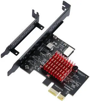 WRIARICH PCIe 3.0 X1 USB3.1 Gen2 Expansion Card with ASM3142 Chip, 10Gbps A-Key Type-E Internal Front Type-C Header Riser Adapter for Desktop WRIARICH PCIe 3.0 X1 USB3.1 Gen2 Expansion Card with ASM3142 Chip, 10Gbps A-Key Type-E Internal Front Type-C Header Riser Adapter for Desktop