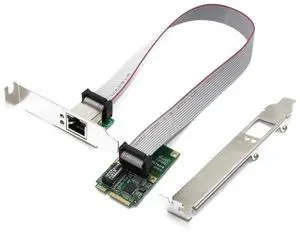 WRIARICH Mini PCI-E Gigabit Ethernet Network Card, 10/100/1000Mbps RJ45 LAN Adapter, Compatible with Windows XP/7/10 for Laptop Mini PCIe Slot WRIARICH Mini PCI-E Gigabit Ethernet Network Card, 10/100/1000Mbps RJ45 LAN Adapter, Compatible with Windows XP/7/10 for Laptop Mini PCIe Slot