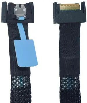 WRIARICH PCIe 5.0 MCIO 4i Straight Cable, SFF-TA-1016 38Pin Male to Male, 50cm (1.6ft) WRIARICH PCIe 5.0 MCIO 4i Straight Cable, SFF-TA-1016 38Pin Male to Male, 50cm (1.6ft)