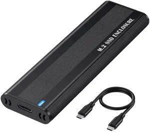 WRIARICH M.2 NVMe & SATA SSD Enclosure, USB 3.1 Gen 2 10Gbps Type-C External SSD Reader Adapter, Fits M-Key / B+M Key M.2 Drives 2230 2242 2260 2280 WRIARICH M.2 NVMe & SATA SSD Enclosure, USB 3.1 Gen 2 10Gbps Type-C External SSD Reader Adapter, Fits M-Key / B+M Key M.2 Drives 2230 2242 2260 2280