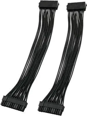 WRIARICH 2PCS 24Pin ATX Extension Cable Male to Female, 32cm (12.6 Inch), PC Motherboard PSU Internal Power Extender WRIARICH 2PCS 24Pin ATX Extension Cable Male to Female, 32cm (12.6 Inch), PC Motherboard PSU Internal Power Extender