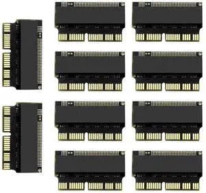 WRIARICH 10PCS M.2 NVMe PCIe x4 to MacBook SSD Adapter Card, NGFF M-Key NVMe Converter Compatible with MacBook Air A1465 A1466 / Pro A1502 A1398 (2013-2015) WRIARICH 10PCS M.2 NVMe PCIe x4 to MacBook SSD Adapter Card, NGFF M-Key NVMe Converter Compatible with MacBook Air A1465 A1466 / Pro A1502 A1398 (2013-2015)