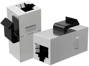 WRIARICH 10 Pack Shielded RJ45 Female to Female Ethernet Coupler, 8P8C Inline Modular Extender Adapter for Cat6 Network Cable Extension WRIARICH 10 Pack Shielded RJ45 Female to Female Ethernet Coupler, 8P8C Inline Modular Extender Adapter for Cat6 Network Cable Extension