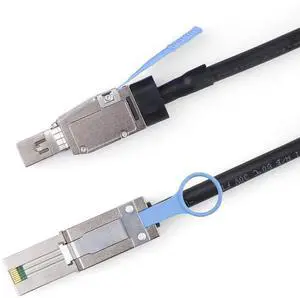 WRIARICH 1.5m 4.9ft SFF-8644 to SFF-8088 External Hybrid Mini SAS HD Cable, 6Gbps SAS 2.0 26Pin 100-Ohm Interconnect Wire for RAID Cards, Enterprise Servers & Data Center JBOD Storage WRIARICH 1.5m 4.9ft SFF-8644 to SFF-8088 External Hybrid Mini SAS HD Cable, 6Gbps SAS 2.0 26Pin 100-Ohm Interconnect Wire for RAID Cards, Enterprise Servers & Data Center JBOD Storage
