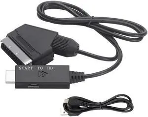 WRIARICH HDMI to SCART Converter Adapter with Stereo Audio, Digital to Analog SCART Video Converter Supports PAL/NTSC 1080P, Compatible DVD TV Box PS2 Wii Retro Game Consoles WRIARICH HDMI to SCART Converter Adapter with Stereo Audio, Digital to Analog SCART Video Converter Supports PAL/NTSC 1080P, Compatible DVD TV Box PS2 Wii Retro Game Consoles