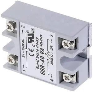 WRIARICH 1PCS SSR-40VA 40A Variable Resistor Control Solid State Relay Module, 24-380VAC Output Voltage WRIARICH 1PCS SSR-40VA 40A Variable Resistor Control Solid State Relay Module, 24-380VAC Output Voltage