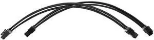 WRIARICH Black Braided PSU Extension Cable Kit, 18AWG ATX 24Pin + EPS 8Pin + PCI-E 8Pin Cables with Cable Combs for Motherboard & GPU WRIARICH Black Braided PSU Extension Cable Kit, 18AWG ATX 24Pin + EPS 8Pin + PCI-E 8Pin Cables with Cable Combs for Motherboard & GPU
