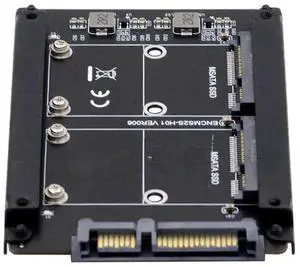 WRIARICH Dual mSATA to 2.5" SATA RAID Bridge Adapter Card, Support RAID0/JOBD/Span Mode for 2.5-inch SATA Drive Enclosure WRIARICH Dual mSATA to 2.5" SATA RAID Bridge Adapter Card, Support RAID0/JOBD/Span Mode for 2.5-inch SATA Drive Enclosure