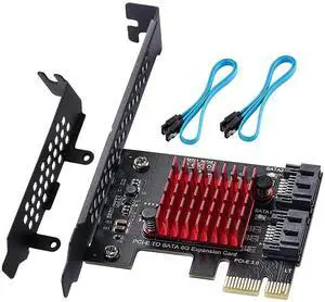 WRIARICH 2 Ports PCIe SATA 3.0 Expansion Card 6Gbps with JMB582 JMicron Chip WRIARICH 2 Ports PCIe SATA 3.0 Expansion Card 6Gbps with JMB582 JMicron Chip