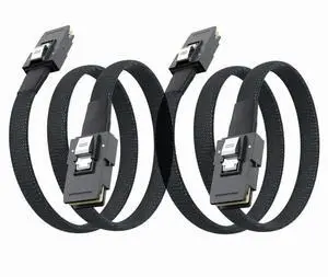 WRIARICH 2 Pack 1M 3.3ft SFF-8087 to SFF-8087 Internal Mini SAS Cable, 6Gbps 100-Ohm Hot-Swap SAS Wire Compatible with SATA, for Server RAID Card & Hard Drive Backplane WRIARICH 2 Pack 1M 3.3ft SFF-8087 to SFF-8087 Internal Mini SAS Cable, 6Gbps 100-Ohm Hot-Swap SAS Wire Compatible with SATA, for Server RAID Card & Hard Drive Backplane
