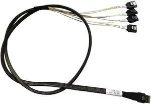 WRIARICH SFF-8087 38Pin to 4 SATA 7Pin Breakout Cable, 100cm Mini SAS to 4 SATA III Hard Drive Cable WRIARICH SFF-8087 38Pin to 4 SATA 7Pin Breakout Cable, 100cm Mini SAS to 4 SATA III Hard Drive Cable